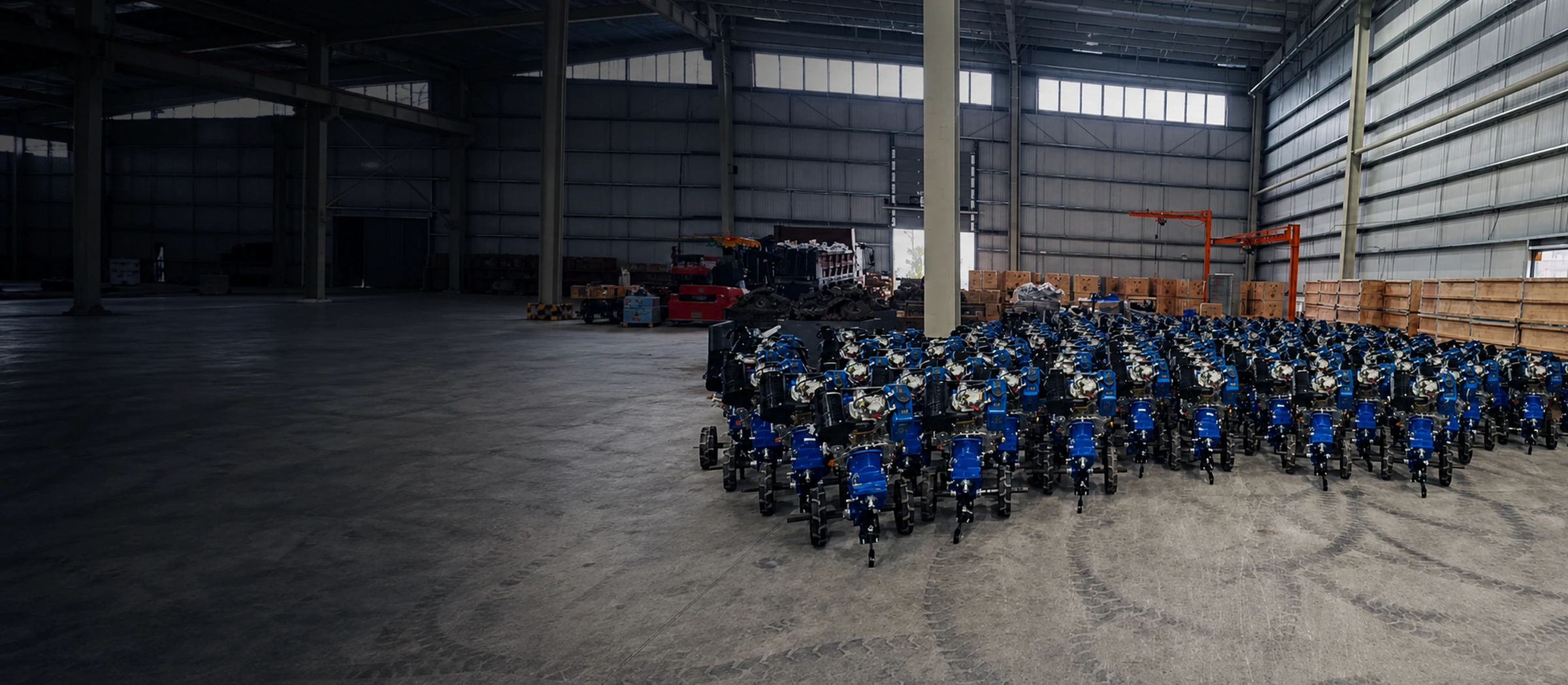 Guanzhongguan agricultural machinery inside the Chongqing factory